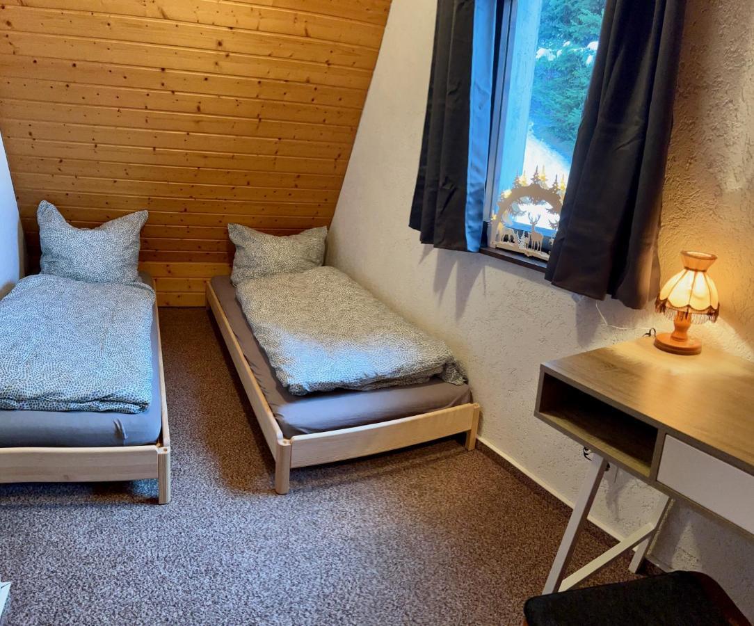 Urige Berghuette Mit Kamin Und Sauna Im Erzgebirge Nahe Schwarzwassertal Pobershau 外观 照片